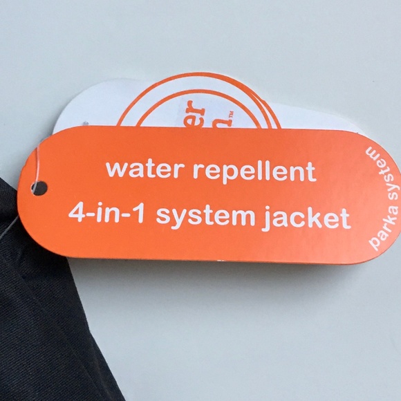 Black Winter Coat 4 in 1. Water Repellent sz 3T - Picture 2 of 9